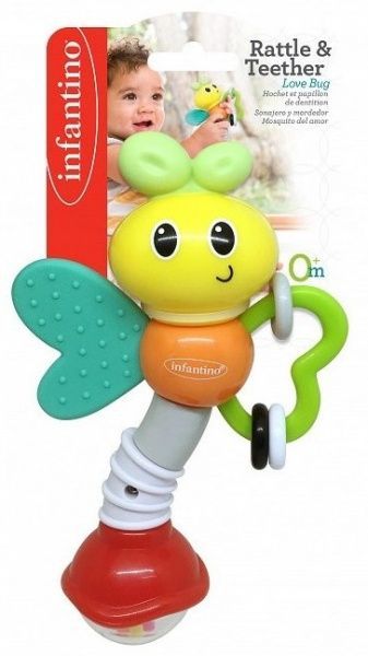 Погремушка-прорезыватель для зубов Infantino Мисс Баг 304890I
