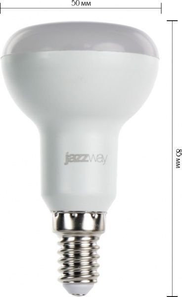 Лампа светодиодная Jazzway PLED-SP 7 Вт R50 матовая E14 220 В 3000 К 1033628 