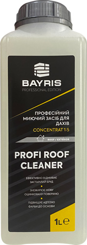 Моющее средство для оцинкованных поверхностей PROFI ROOF CLEANER 1:5 Bayris 1 л