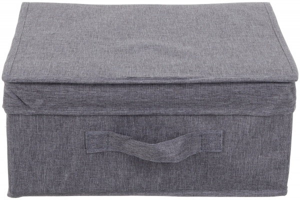 Ящик для зберігання із кришкою SO04127 London темно-сірий 140x250x300 мм