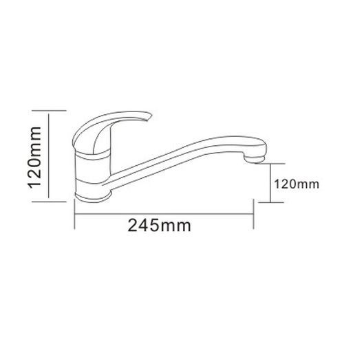 Змішувач для кухні Rozzy Jenori Aurora RBZ029-6G
