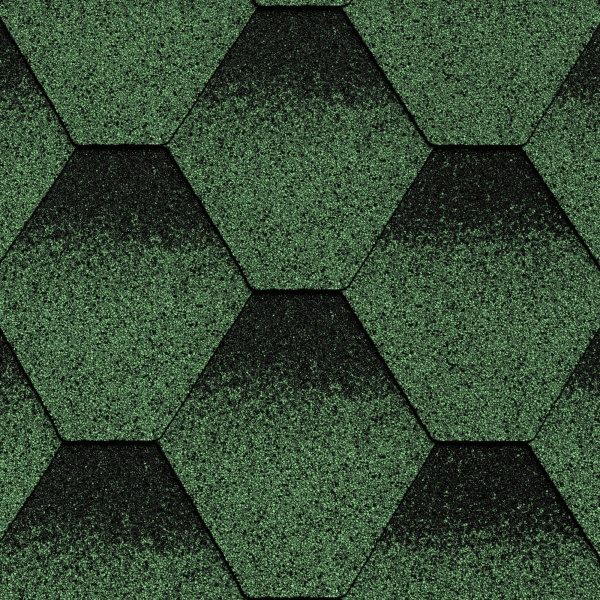 Битумная черепица MATIZOL® RESIDENCE сота зеленый оттененный 3 кв.