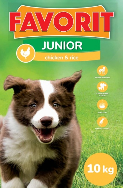 Корм сухой для щенков для всех пород Favorit с курицей 10 кг