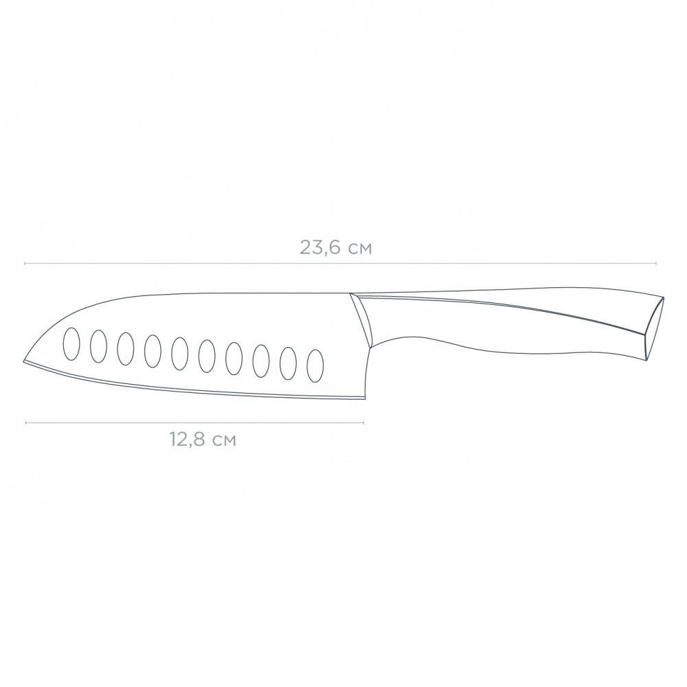 Нож сантоку Vinzer Master Line 23,5 см 50602