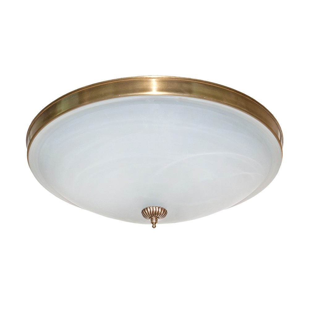 Люстра стельова Фабрика Світла Афіни 2x8 Вт E27 антична бронза/кава/патина НСБ 014-2х60-0032