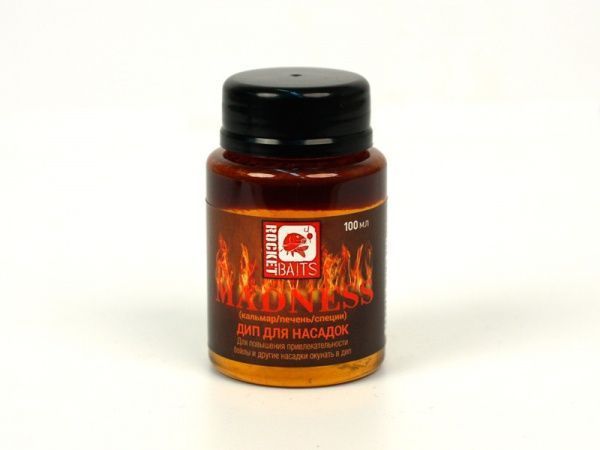 Дип Rocket Baits Madness Premium 100 г кальмар/ печень/ специи