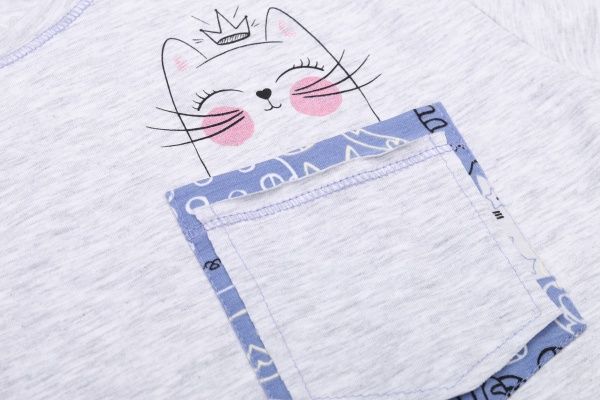 Пижама женская Roksana Kaleidoskope 861/16419 р. 3XL синий с серым 