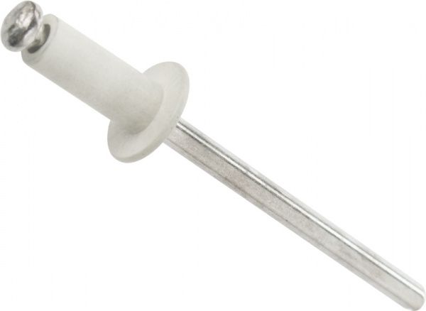 Заклепка 4x10 мм 100 шт белый RAL 9010 EXPERT FIX
