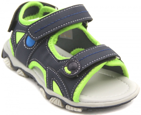 Сандалі для хлопчика р.34 сірий із зеленим UTSH-SK20013/gree/34 