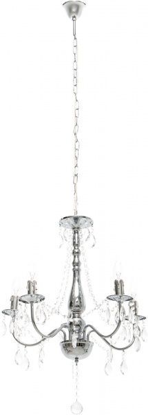 Люстра подвесная Globo William 5xE14 хром 63129-5 