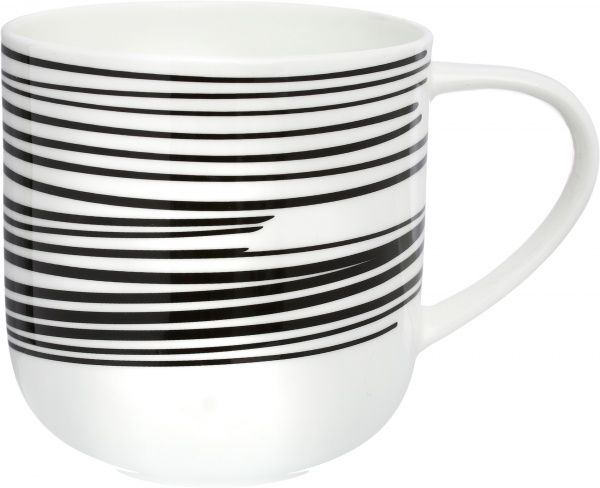 Чашка для чаю Coppa 400 мл чорні лінії 19105014 ASA