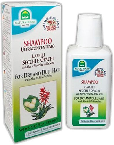 Шампунь Natura House с протеинами шелка и алое 250 мл