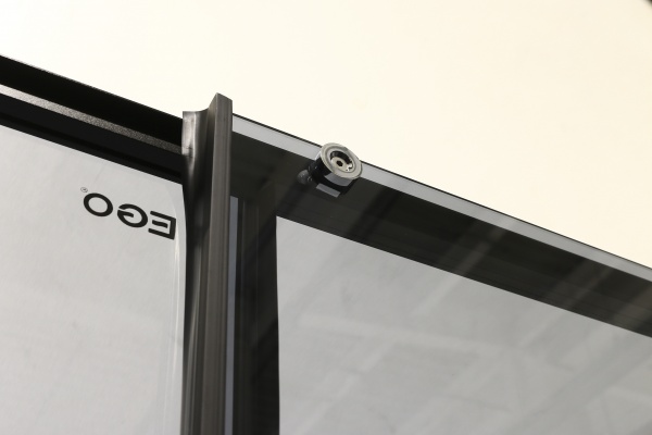 Огородження душове EGO Wave Black 1200х900х2000 мм 