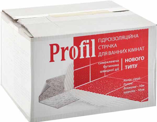 Лента бутиловая для гидроизоляции 100 мм x 10 м Metalvis