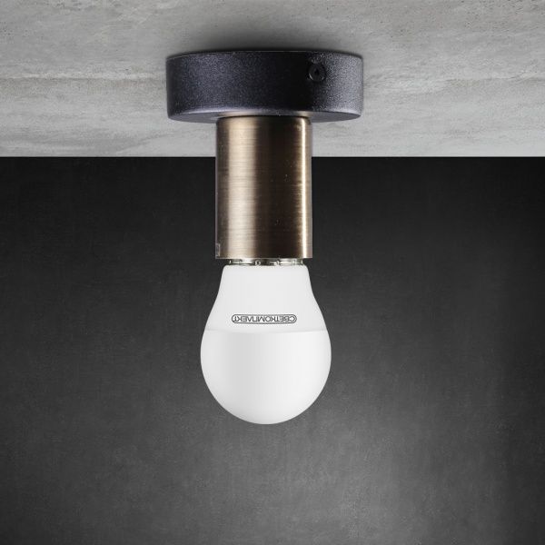 Светильник Светкомплект AS 8890 1x40 Вт E27 бронза/черный 