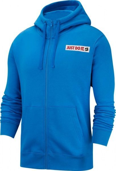 Джемпер Nike M NSW JDI HOODIE FZ FLC BSTR BV5068-435 р. S темно-синій