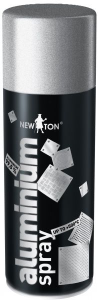 Эмаль аэрозольная New Ton Aluminium spray алюминий глянец 400 мл