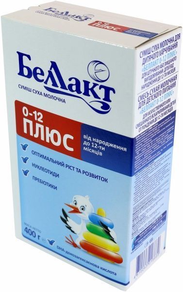 Сухая молочная смесь Беллакт плюс 400 г 0-12 месяцев