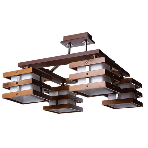 Люстра Altalusse INL-9215C-04 грецкий орех