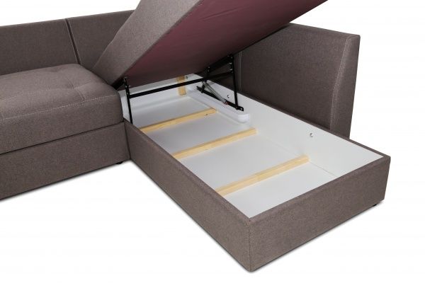 Диван кутовий VECTOR EP-BDT UD коричневий/бежевий правий 3000x2170x740 мм