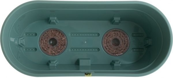 Горщик пластиковий Santino Latina овальний 6,7л зелений 