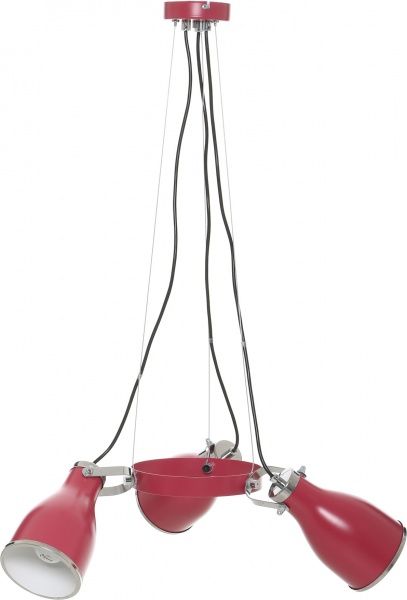 Люстра подвесная Luminex Bjorn 3xE27 красный 9199 