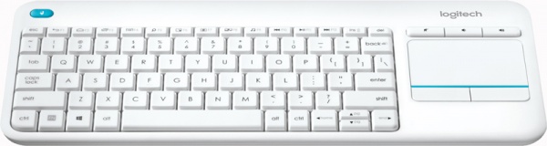 Клавіатура Logitech Wireless Touch Keyboard K400 Plus (L920-007146) white 