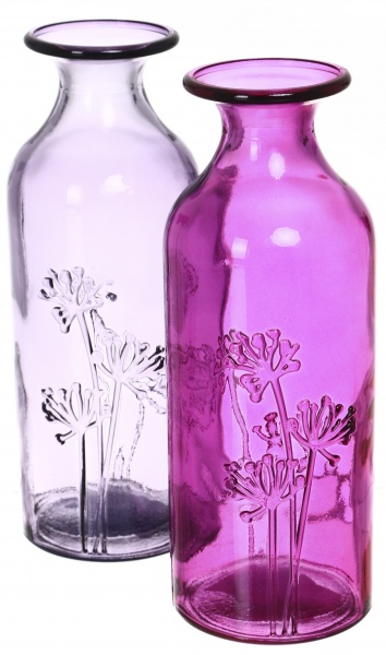 Ваза скляна San Miguel Jardin 19 см маджента 