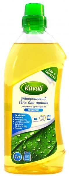 Гель для машинной и ручной стирки Kavati для машинной и ручной стирки концентрат 1 л