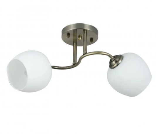 Люстра Miorro Colibrì металл/стекло 2x40 Вт E27 бронзовый 51-311-026