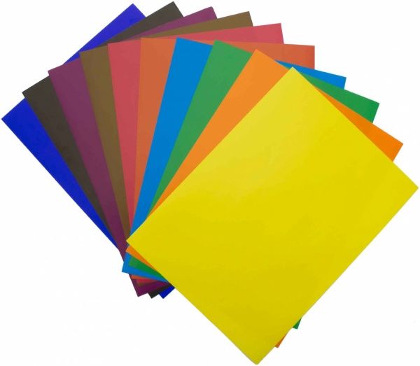 Папір кольоровий крейдований односторонній 10 аркушів А4 Mandarin