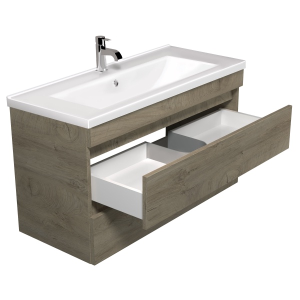 Тумба підвісна ScandiSPA Wood 100-A з умивальником Cosmopolitan 100