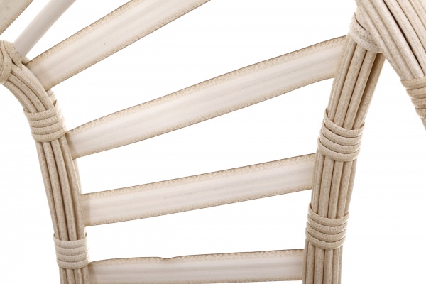 Кресло-кокон Феникс широкое плетение песочный