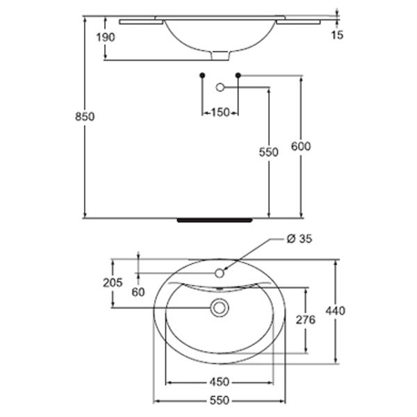Умывальник Vidima Ulysse W504801