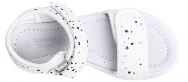 Босоножки для девочек ТОМ.М р.26 белый 10033А 