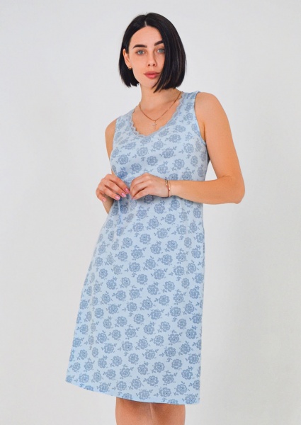 Ночная рубашка Roksana Verona 1098/16079 р.L голубой