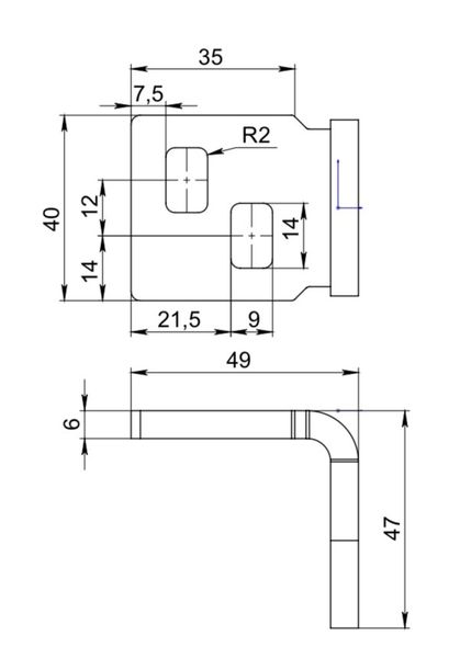 Вушко гнуте Aspect Преміум №2 загартоване