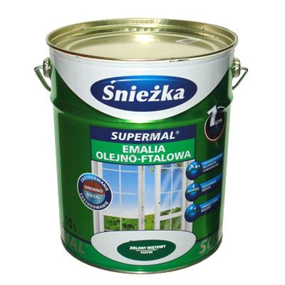 Емаль Sniezka Supermal бiла глянсова 10 л