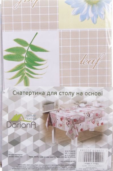 Скатерть Цветы 135x180 см бежевый Dariana 