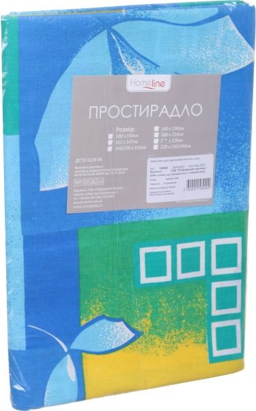 Простирадло бязь 200x220 см в асортименті Home Line 
