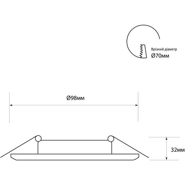 Світильник точковий Светкомплект AG 660 з LED-підсвіткою 50 Вт G5.3 4500 К хром 