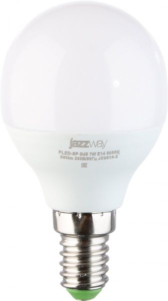 Лампа светодиодная Jazzway Pled Super Power 7 Вт G45 матовая E14 220 В 5000 К 
