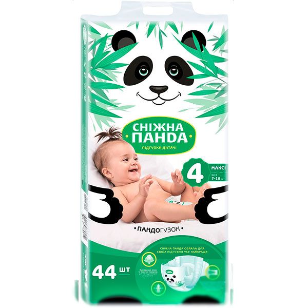 Підгузки Сніжна Панда Максі 4 7–18 кг 44 шт.