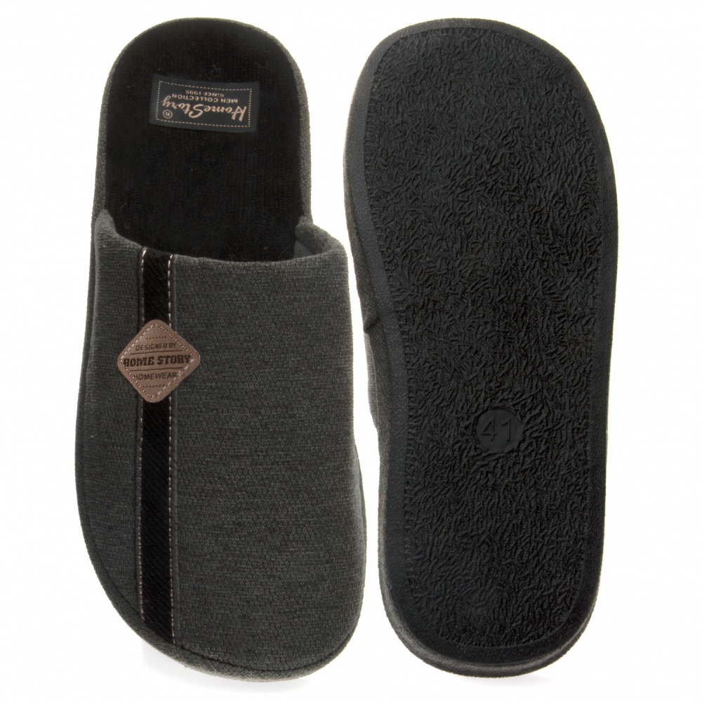 Тапки домашние Home Story 251876-2 р.42 серый