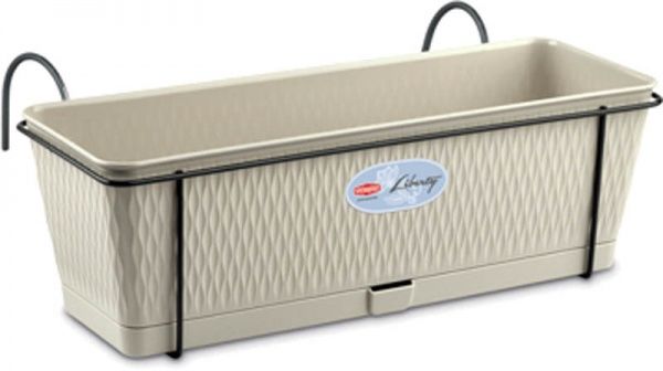 Ящик балконний Stefanplast Liberty прямокутний 9л світлий беж (87519) 