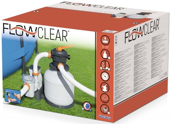 Фильтр-насос для бассейна Bestway песочный 7751 л/ч 58499
