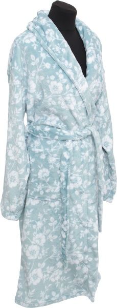Халат домашний La Nuit Лазурь р. L голубой с белым 