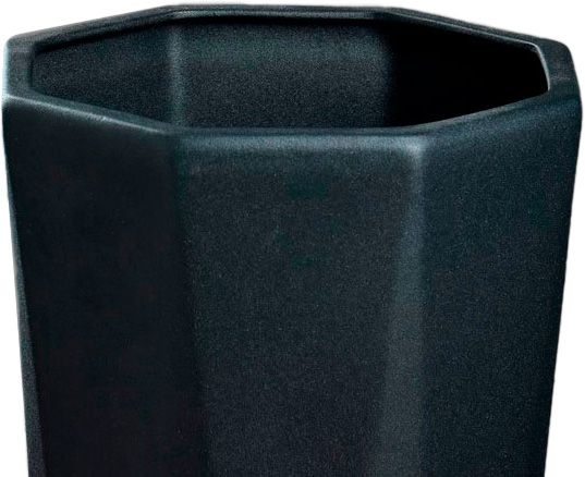 Ваза-кашпо Комета муар черный 40 см