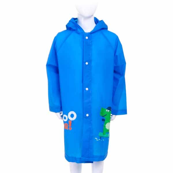 Дождевик для мальчика Susino Динозавры р.120 голубой RP213 XL (120-135)