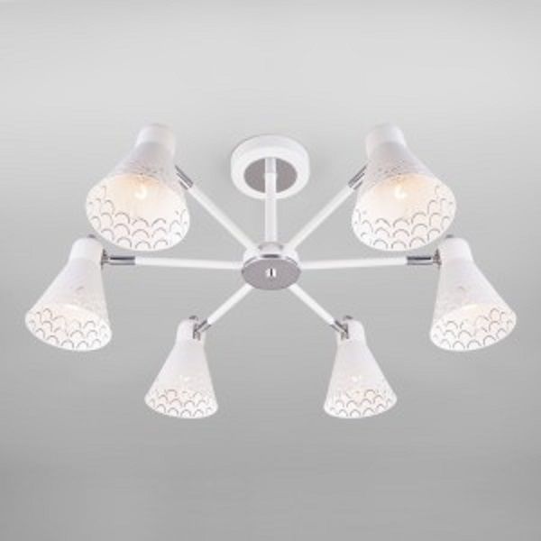 Люстра стельова Strotskis Trina 6x60 Вт E14 білий 70100/6 